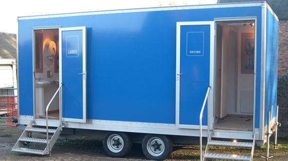 portable restroom trailer